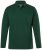 JP1880 Polo Shirt Long Sleeve Pique Dark Green - Polo- & piqueskjorter - Poloskjorte i store størrelser - 2XL-8XL