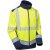 Leo Bowden Ecoviz Softshell Jacket Hi-Vis Yellow/Navy Print - Arbeidsklær - Arbeidsklær i store størrelser