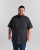 Motley Denim Zagreb Kortermet Skjorte Mørkegrå - Skjorter - Store skjorter - 2XL-8XL
