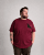 Motley Denim Milan T-skjorte Rød - T-skjorter - Store T-skjorter - 2XL-14XL