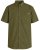 Motley Denim Zagreb Kortermet Skjorte Mørk khaki - Skjorter - Store skjorter - 2XL-8XL
