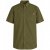 Motley Denim Zagreb Kortermet Skjorte Mørk khaki - Skjorter - Store skjorter - 2XL-8XL