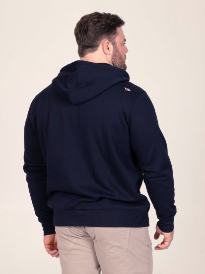 D555 Hector Adventurer Printed Zip Through Hoody Mørkeblå - Gensere og hettegensere - Store hettegensere - 2XL-14XL