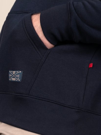 D555 Hector Adventurer Printed Zip Through Hoody Mørkeblå - Gensere og hettegensere - Store hettegensere - 2XL-14XL
