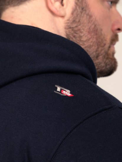 D555 Hector Adventurer Printed Zip Through Hoody Mørkeblå - Gensere og hettegensere - Store hettegensere - 2XL-14XL