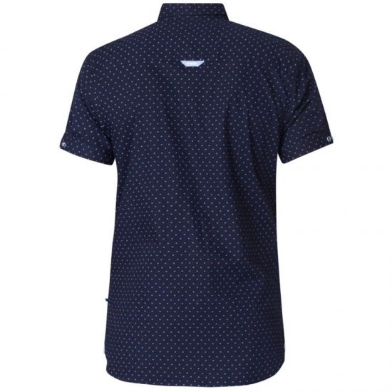 D555 Kurt Printed Short Sleeve Shirt - Skjorter - Store skjorter - 2XL-8XL