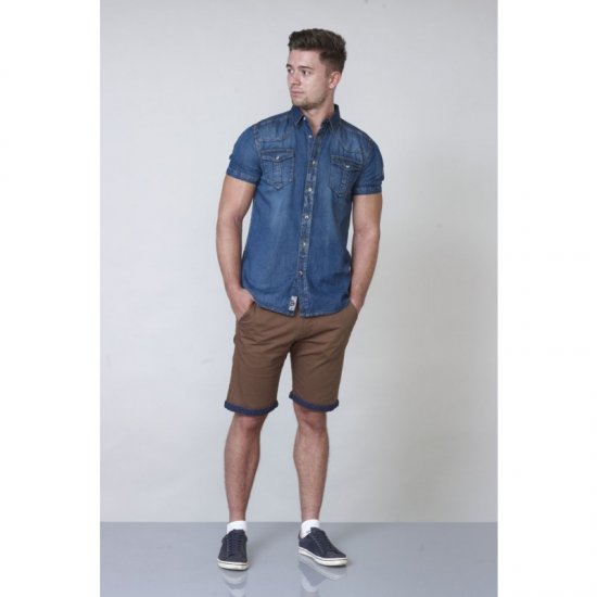 D555 Mike Denim Shirt - Skjorter - Store skjorter - 2XL-8XL