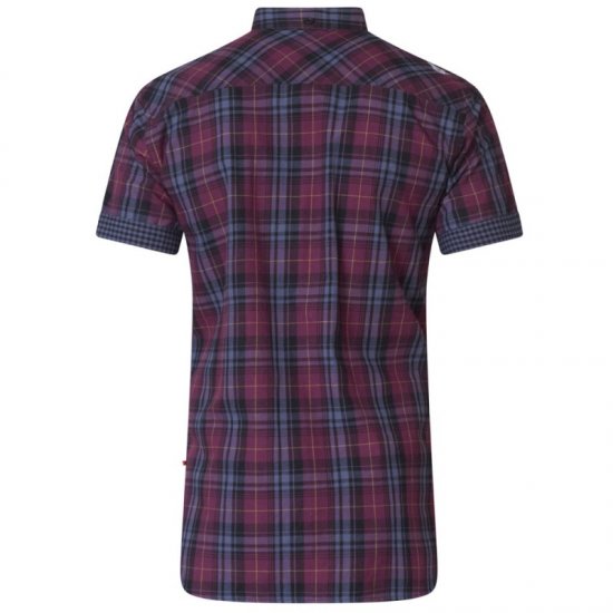 D555 Herbie Short Sleeve Shirt - Skjorter - Store skjorter - 2XL-8XL