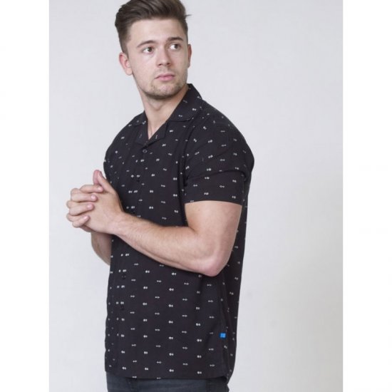 D555 Luciano Bowling Shirt Black - Skjorter - Store skjorter - 2XL-8XL