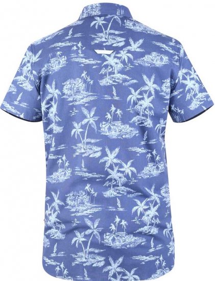 D555 WHITSBURY Hawaiian Print Shirt - Skjorter - Store skjorter - 2XL-8XL