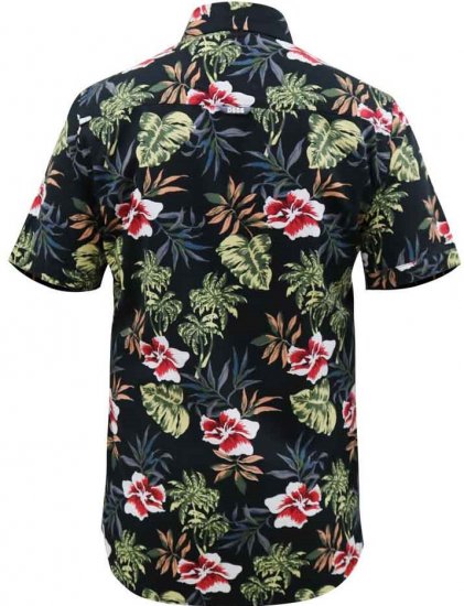 D555 Wilton Hawaiian Ao Print Short Sleeve Shirt - Skjorter - Store skjorter - 2XL-8XL