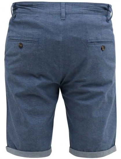 D555 Alderton Stretch Chambray Shorts Navy - Shorts - Store shorts - W40-W60