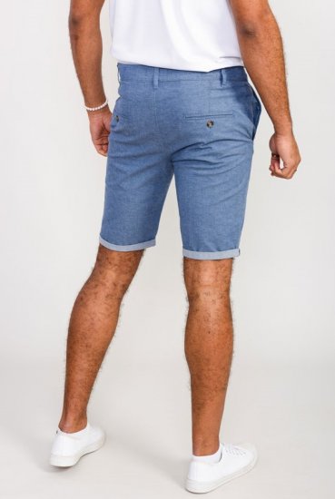 D555 Alderton Stretch Chambray Shorts Navy - Shorts - Store shorts - W40-W60