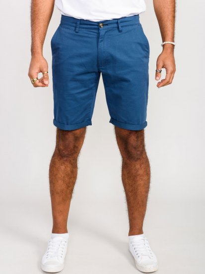 D555 Nelson Stretch Chino Shorts Blue - Shorts - Store shorts - W40-W60