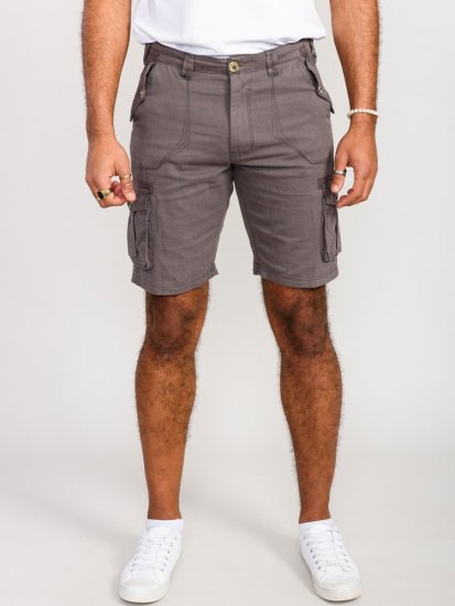 D555 Melton Cotton Cargo Shorts Grey - Shorts - Store shorts - W40-W60