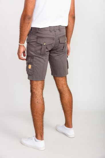 D555 Melton Cotton Cargo Shorts Grey - Shorts - Store shorts - W40-W60