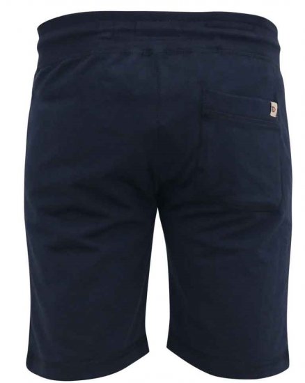 D555 Sutton Elasticated Waist Shorts With Embroidery Navy - Sweatbukser og-shorts - Sweatbukser og Sweatshorts 2XL-12XL