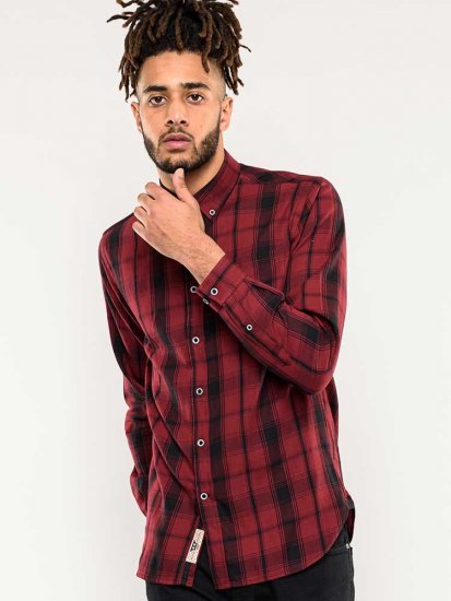 D555 Benalla Check Long Sleeve Button Down Shirt - Skjorter - Store skjorter - 2XL-8XL