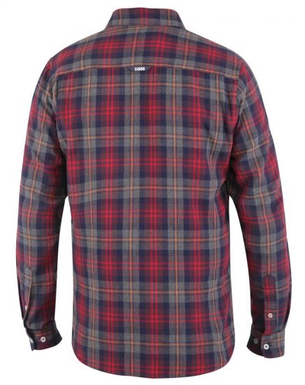 D555 Abbot LS Flannel Shirt - Skjorter - Store skjorter - 2XL-8XL