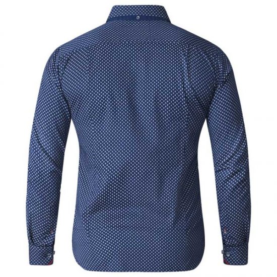 D555 Lavar Long Sleeve Diamond Printed Shirt - Skjorter - Store skjorter - 2XL-8XL