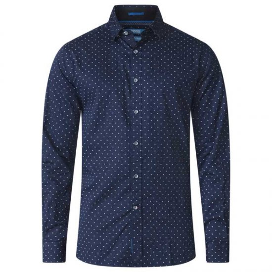D555 Rashard Long Sleeve Printed Shirt - Skjorter - Store skjorter - 2XL-8XL
