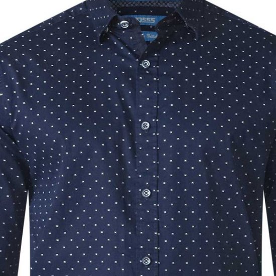 D555 Rashard Long Sleeve Printed Shirt - Skjorter - Store skjorter - 2XL-8XL