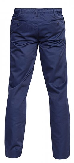 D555 Basilio Pants with elasticated waist Navy - Jeans og bukser - Store Bukser og Store Jeans
