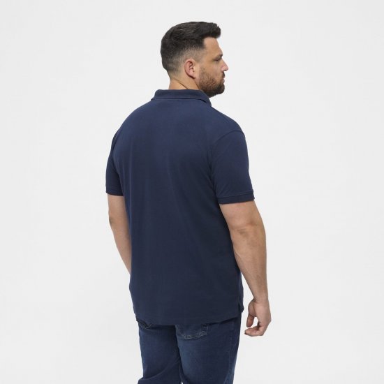 North Latitude Polo Navy Blue - Polo- & piqueskjorter - Poloskjorte i store størrelser - 2XL-8XL
