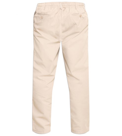 D555 Basilio Bukser med elastisk midje Beige - Jeans og bukser - Store Bukser og Store Jeans