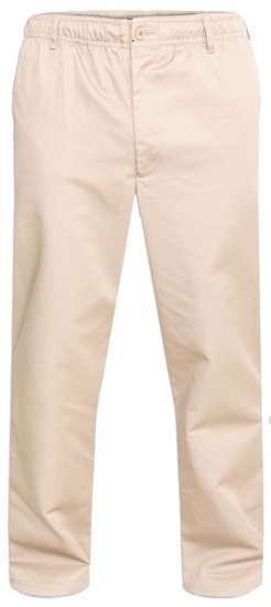 D555 Basilio Bukser med elastisk midje Beige - Jeans og bukser - Store Bukser og Store Jeans
