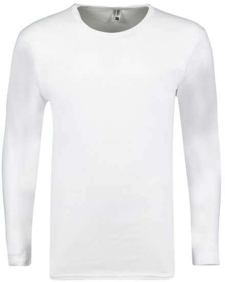 Adamo Royal Fine Ribbed Long sleeve Under-T-shirt White - Undertøy & badetøy - Undertøy store størrelser 