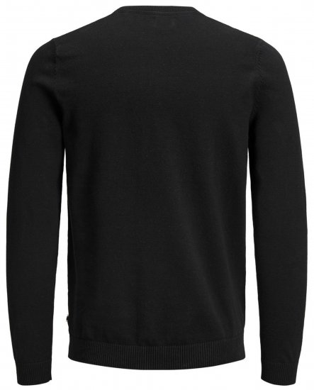 Jack & Jones Crew neck Knitted Sweater Black - Gensere og hettegensere - Store hettegensere - 2XL-14XL