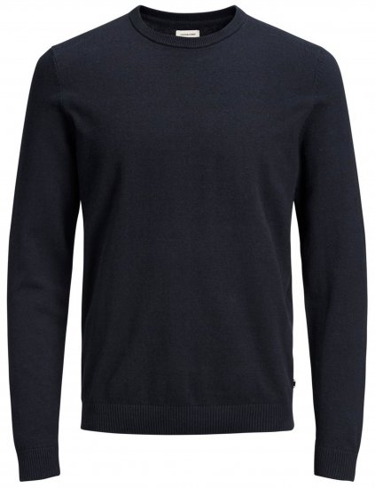 Jack & Jones Crew neck Knitted Sweater Navy - Gensere og hettegensere - Store hettegensere - 2XL-14XL