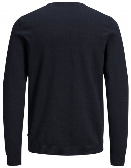 Jack & Jones Crew neck Knitted Sweater Navy - Gensere og hettegensere - Store hettegensere - 2XL-14XL