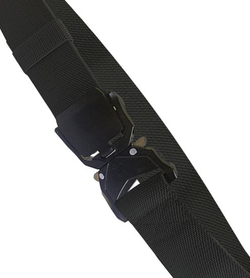 D555 Dale Tactical Stretch Webbing Belt with Heavy Duty Quick Release Buckle Black - Belter - Lange belter - W40-W70/2XL-8XL
