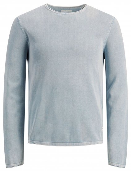 Jack & Jones JJELEO Knit Faded Denim - Gensere og hettegensere - Store hettegensere - 2XL-14XL