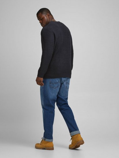 Jack & Jones JCOBRANDON Knit Black - Gensere og hettegensere - Store hettegensere - 2XL-14XL