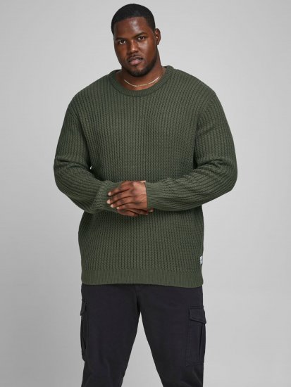Jack & Jones JCOBRANDON Knit Forest - Gensere og hettegensere - Store hettegensere - 2XL-14XL
