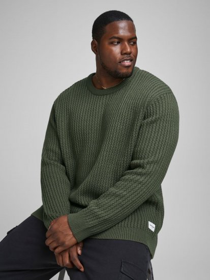 Jack & Jones JCOBRANDON Knit Forest - Gensere og hettegensere - Store hettegensere - 2XL-14XL