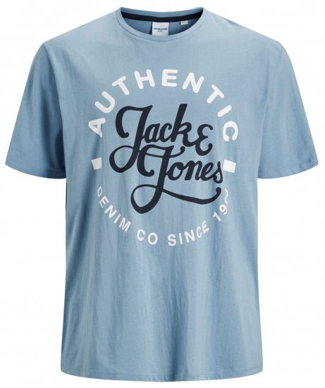 Jack & Jones JJMOON T-shirt Faded Denim - T-skjorter - Store T-skjorter - 2XL-14XL