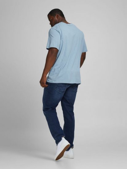 Jack & Jones JJMOON T-shirt Faded Denim - T-skjorter - Store T-skjorter - 2XL-14XL