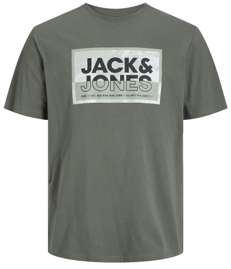 Jack & Jones JCOLOGAN T-Shirt Agave Green - T-skjorter - Store T-skjorter - 2XL-14XL