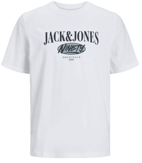 Jack & Jones JORCOBIN T-Shirt Bright White - T-skjorter - Store T-skjorter - 2XL-14XL