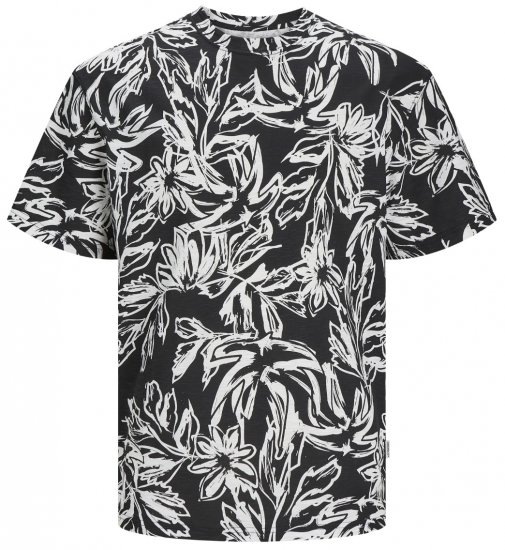 Jack & Jones JORLAFAYETTE AOP T-Shirt Black - T-skjorter - Store T-skjorter - 2XL-14XL