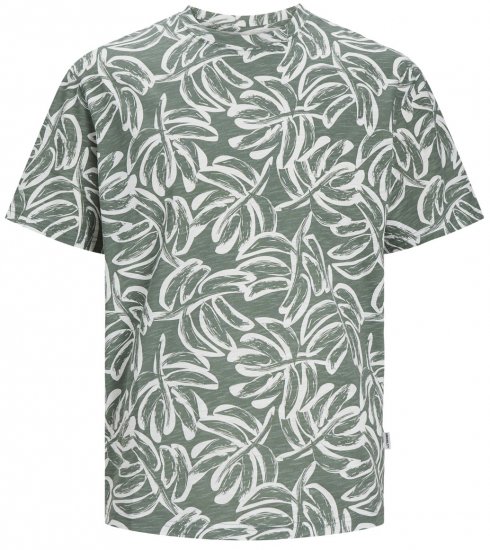 Jack & Jones JORLAFAYETTE AOP T-Shirt Laurel Wreath - T-skjorter - Store T-skjorter - 2XL-14XL