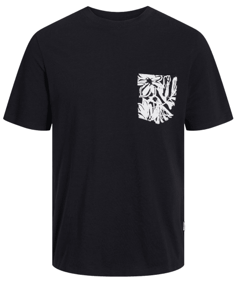 Jack & Jones JORLAFAYETTE POCKET T-Shirt Black - T-skjorter - Store T-skjorter - 2XL-14XL