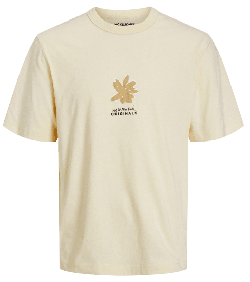 Jack & Jones JOREASTER ACTIVITY T-Shirt Buttercream - T-skjorter - Store T-skjorter - 2XL-14XL