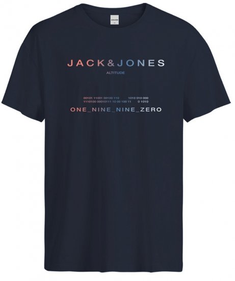 Jack & Jones JCORIOT T-Shirt Navy Blazer - T-skjorter - Store T-skjorter - 2XL-14XL