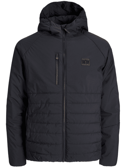 Jack & Jones Finn Hybrid Jacket Black - Jakker - Store jakker - 2XL-12XL