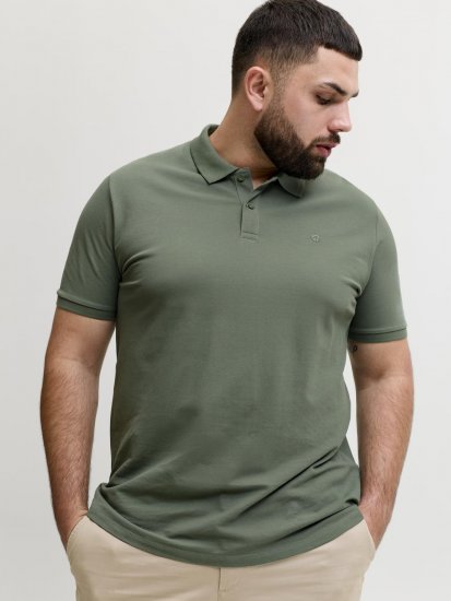 Jack & Jones Weston Piké Grønn - Polo- & piqueskjorter - Poloskjorte i store størrelser - 2XL-8XL